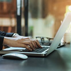 Businesswoman On Laptop Web